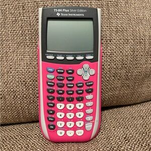 Texas Instruments TI-84 Plus Silver Edition Pink Graphing Calculator